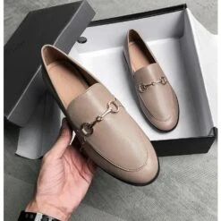 Mocassins à Bout Rond Pour Femme -Vintage Soldes 0 028def