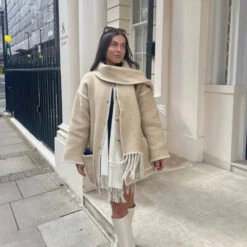 Veste Courte Vintage Avec écharpe Pour Femme -Vintage Soldes 0 4660e8