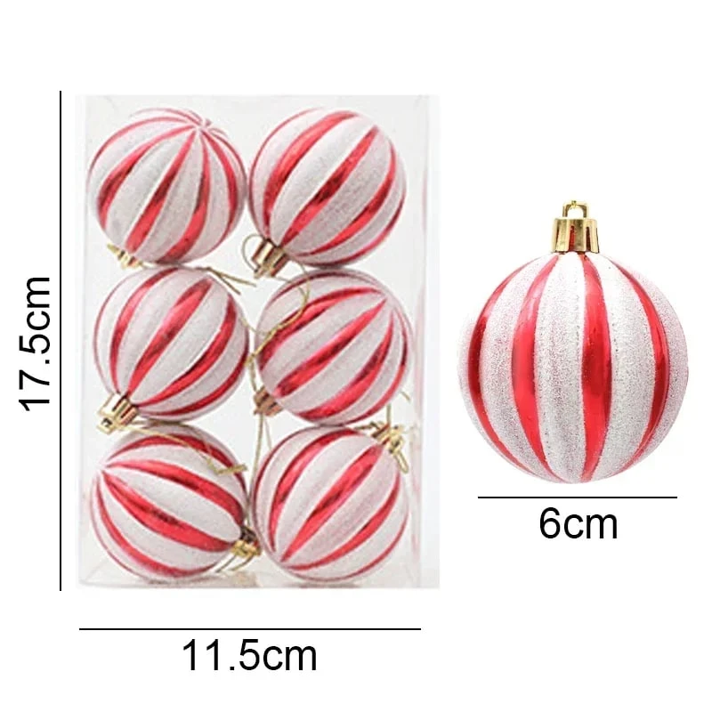 Ensemble De 6 Boules De Noël Identiques 3 Ensemble De 6 Boules De Noël Identiques – Image 3