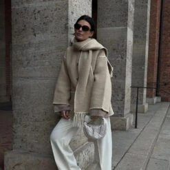 Veste Courte Vintage Avec écharpe Pour Femme -Vintage Soldes 0 590d19