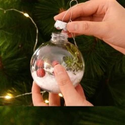 Boules De Noël Transparentes Décoratives 7 Boules De Noël Transparentes Décoratives -Vintage Soldes 0 69976d