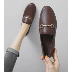 Mocassins à Bout Rond Pour Femme -Vintage Soldes 0 8437ef