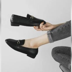 Mocassins à Bout Rond Pour Femme -Vintage Soldes 0 cd9df6