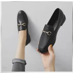 Mocassins à Bout Rond Pour Femme -Vintage Soldes 0 fb50ad