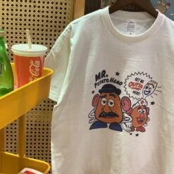 T-shirt Vintage M.Patate à Manches Courtes En Coton -Vintage Soldes 70765 73hk3b