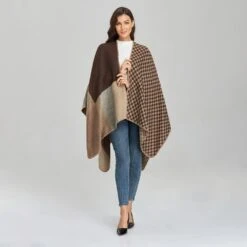 Écharpe Femme Vintage à Carreaux -Vintage Soldes 74707 jnonmz