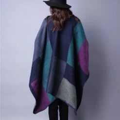 Écharpe Femme Vintage Chaud à Carreaux Bleus 5 Écharpe Femme Vintage Chaud à Carreaux Bleus -Vintage Soldes 74723 f13e30