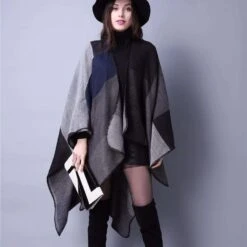 Écharpe Femme Vintage Chaud à Carreaux Gris 5 Écharpe Femme Vintage Chaud à Carreaux Gris -Vintage Soldes 74747 1d38c0