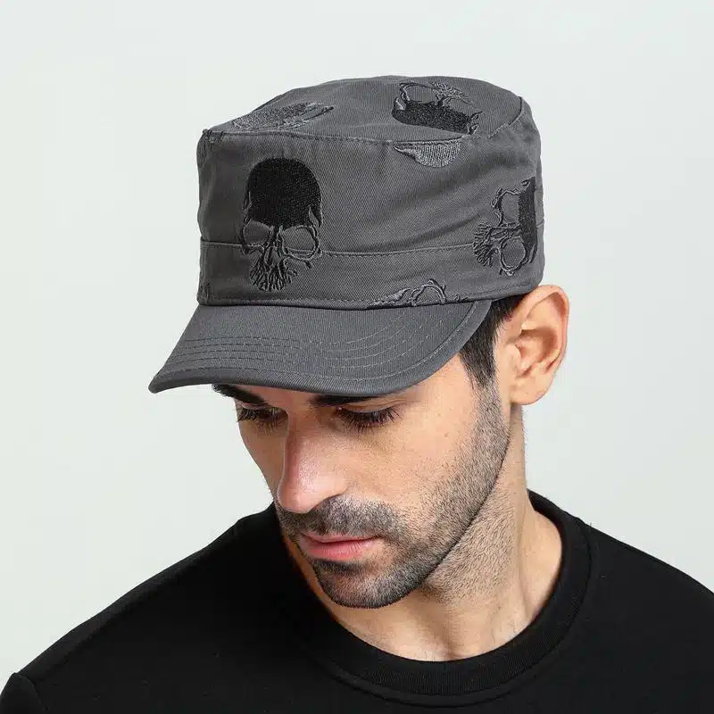 Casquette Militaire Vintage Brodée De Haute Qualité Pour Hommes 1 Casquette Militaire Vintage Brodée De Haute Qualité Pour Hommes