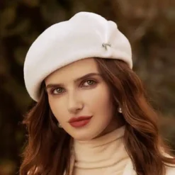 Béret Vintage Femme En Laine