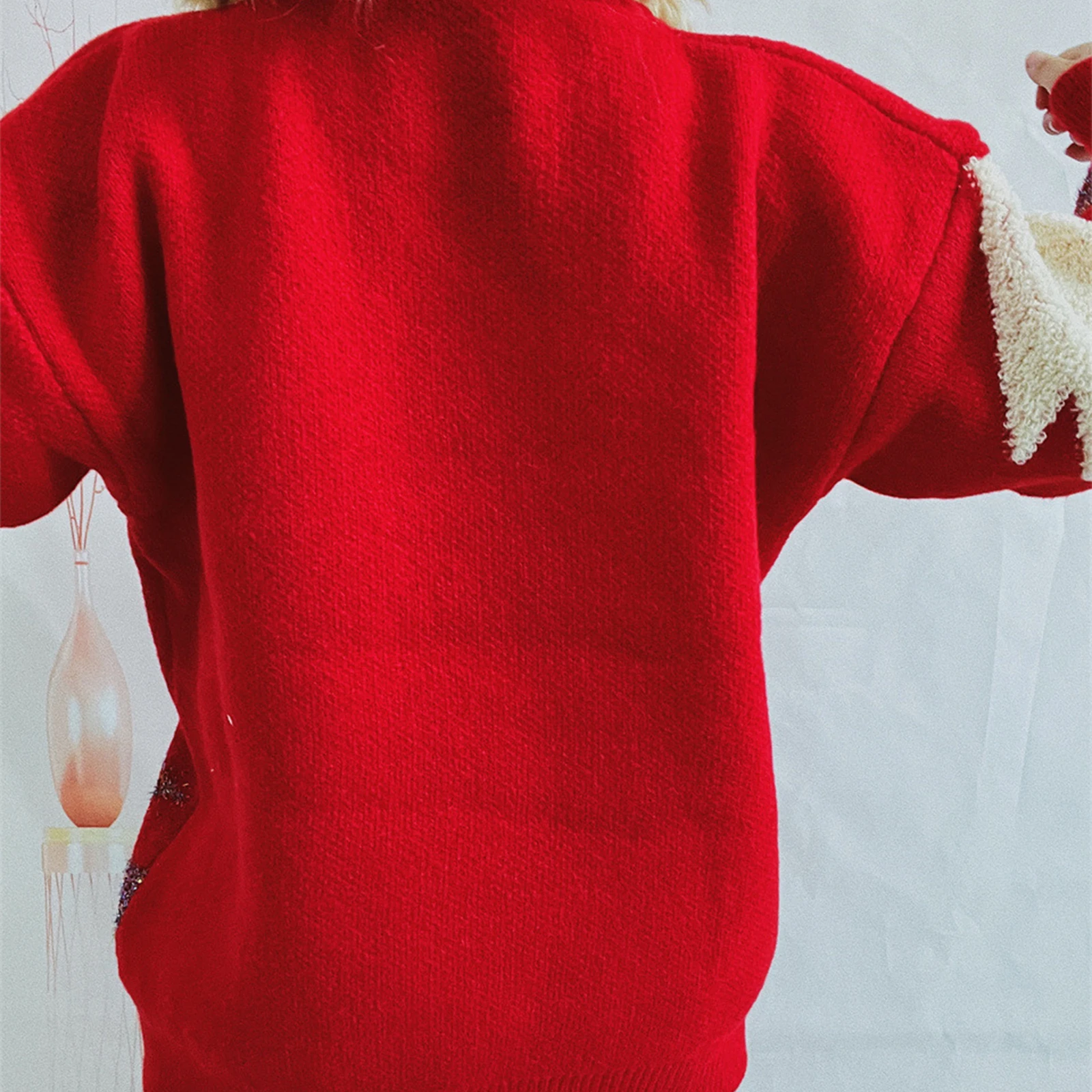 Pull Sapin De Noël à Paillettes Pour Femme 3 Pull Sapin De Noël à Paillettes Pour Femme – Image 3