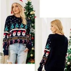 Pull Vintage Merry Christmas -Vintage Soldes 86391 3de478