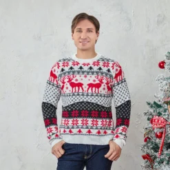 Pull De Noël Pour Homme à Motifs Rennes 9 Pull De Noël Pour Homme à Motifs Rennes -Vintage Soldes 86408 jervpk