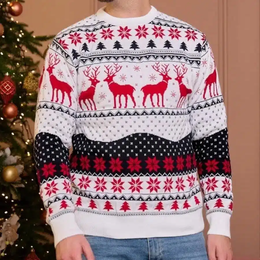 Pull De Noël Pour Homme à Motifs Rennes 1 Pull De Noël Pour Homme à Motifs Rennes
