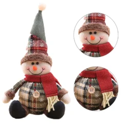 Personnage De Noël Décoratif En Tissu -Vintage Soldes 86852 swhk1g