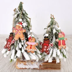 Décorations De Sapin De Noël En Pain D’épice 8 Décorations De Sapin De Noël En Pain D’épice -Vintage Soldes 87645 4omdat