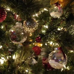 Boules De Noël Transparentes Décoratives 8 Boules De Noël Transparentes Décoratives -Vintage Soldes 87670 hncd2k