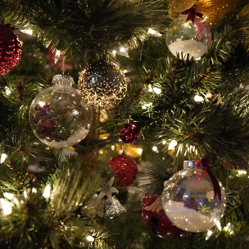 Boules De Noël Transparentes Décoratives 4 Boules De Noël Transparentes Décoratives – Image 4