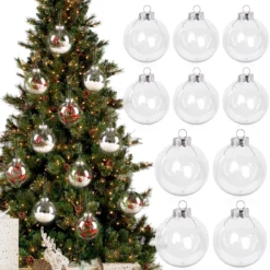 Boules De Noël Transparentes Décoratives