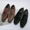 Mocassins Vintage En Daim Synthétique Pour Homme