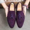 Mocassins Vintage à Glands Pour Homme