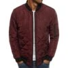 Veste Vintage Style Bomber Matelassé Pour Homme