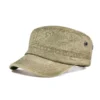 Casquette Vintage Militaire Beige Pour Homme