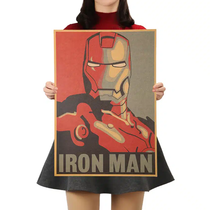 Affiche Déco Vintage Iron Man 1 Affiche Déco Vintage Iron Man