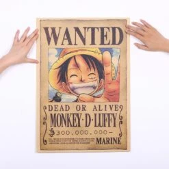 Affiche Vintage En Papier « WANTED » Dessin Animé One Piece 8 Affiche Vintage En Papier « WANTED » Dessin Animé One Piece -Vintage Soldes affiche vintage en papier wanted dessin anime one piece 2