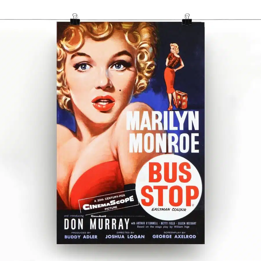 Affiche Vintage En Toile Film Marilyn Monroe « BUS STOP » 1 Affiche Vintage En Toile Film Marilyn Monroe « BUS STOP »