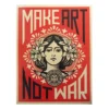 Affiche Vintage « make Art Not War »