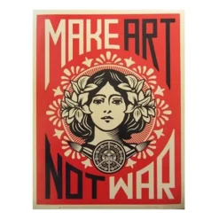 Affiche Vintage « make Art Not War »