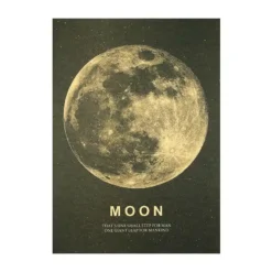 Affiche Vintage MOON Un Grand Pas Pour L’humanité