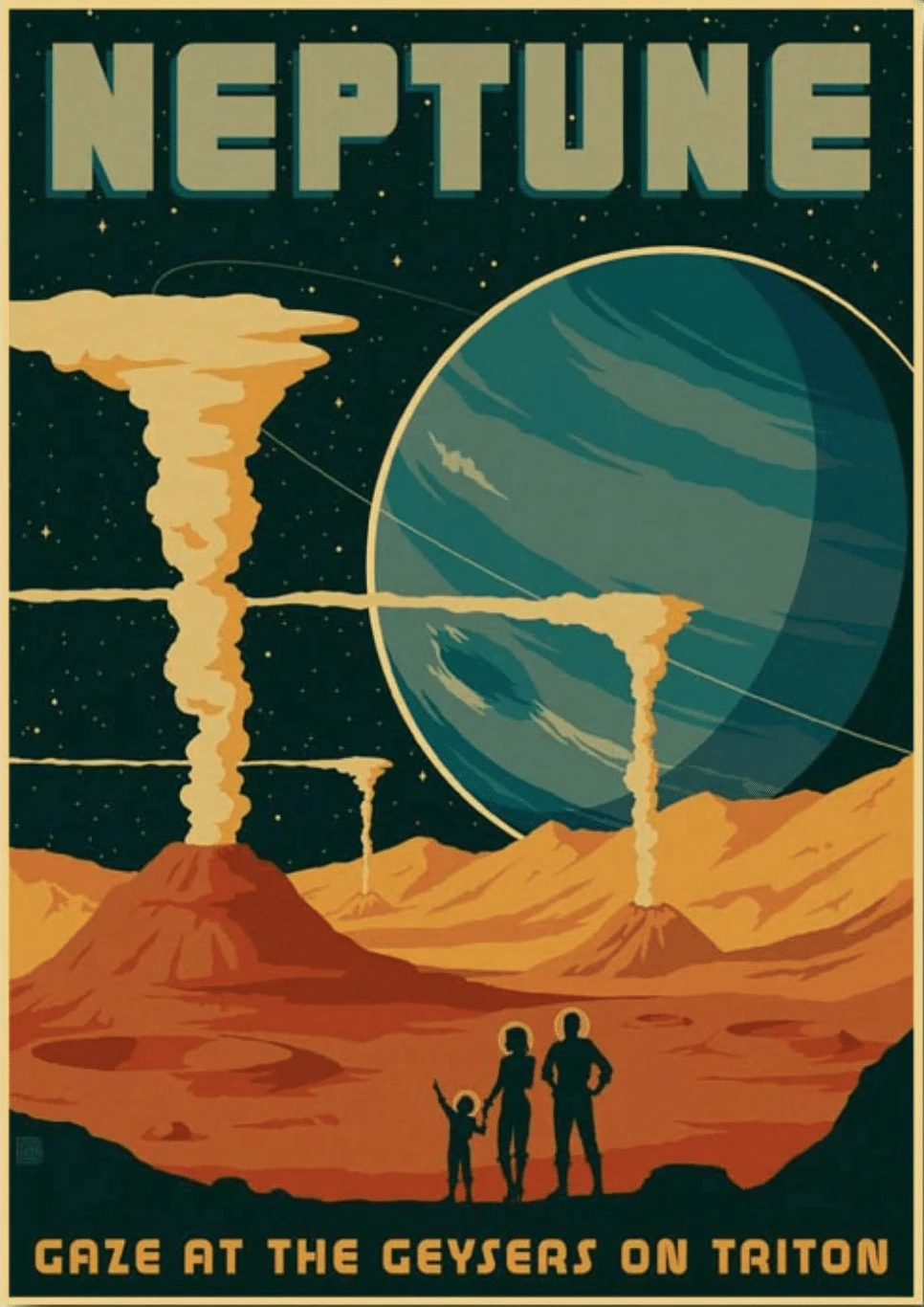 Affiches Vintage Exploration De L’Espace 4 Affiches Vintage Exploration De L’Espace – Image 4