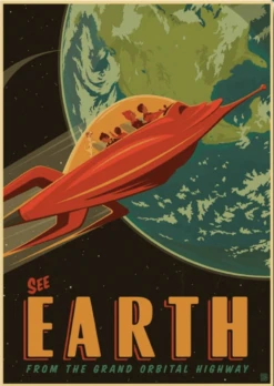 Affiches Vintage Exploration De L’Espace 9 Affiches Vintage Exploration De L’Espace -Vintage Soldes affiches vintage exploration de l espace m 1