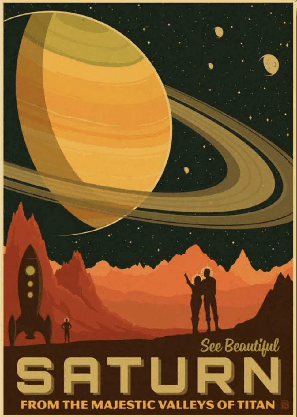 Affiches Vintage Exploration De L’Espace 2 Affiches Vintage Exploration De L’Espace – Image 2