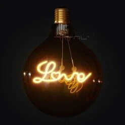 Ampoule Style Industrielle En Verre Vintage Filament Led Love -Vintage Soldes ampoule style industrielle en verre vintage filament led love 3