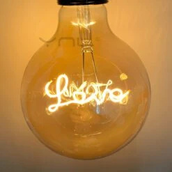 Ampoule Style Industrielle En Verre Vintage Filament Led Love -Vintage Soldes ampoule style industrielle en verre vintage filament led love 4
