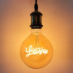Ampoule Style Industrielle En Verre Vintage Filament Led Love -Vintage Soldes ampoule style industrielle en verre vintage filament led love 5