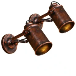 Applique Murale Vintage Rétro Industrielle Effet Rouille