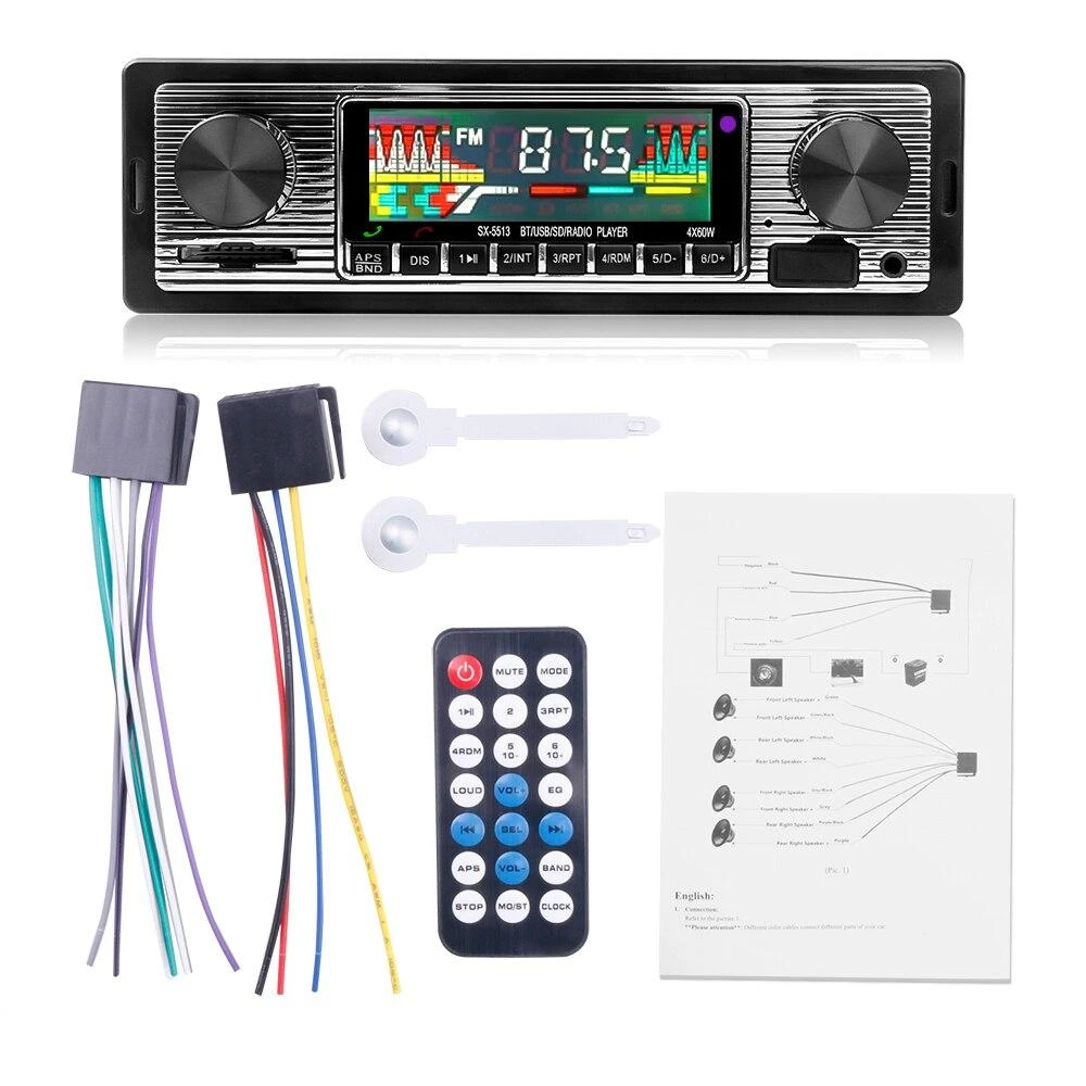 Autoradio Vintage Sans Fil Avec Télécommande 4 Autoradio Vintage Sans Fil Avec Télécommande – Image 4