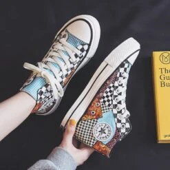 Baskets En Toile Rétro -Vintage Soldes baskets en toile retro 4