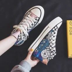 Baskets En Toile Rétro -Vintage Soldes baskets en toile retro rose 38