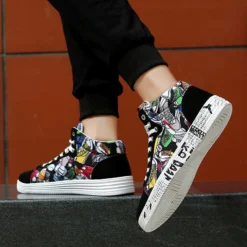 Baskets Montantes Graffiti 8 Baskets Montantes Graffiti -Vintage Soldes baskets montantes graffiti 5