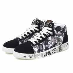 Baskets Montantes Graffiti 9 Baskets Montantes Graffiti -Vintage Soldes baskets montantes graffiti blanc 41