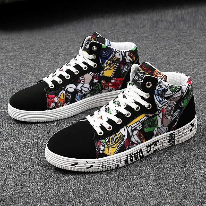 Baskets Montantes Graffiti 2 Baskets Montantes Graffiti – Image 2