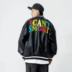 Blouson Bomber Vintage En Simili Cuir I CAN’T SMOKE 14 Blouson Bomber Vintage En Simili Cuir I CAN’T SMOKE -Vintage Soldes blouson bomber vintage en simili cuir i can t smoke 4