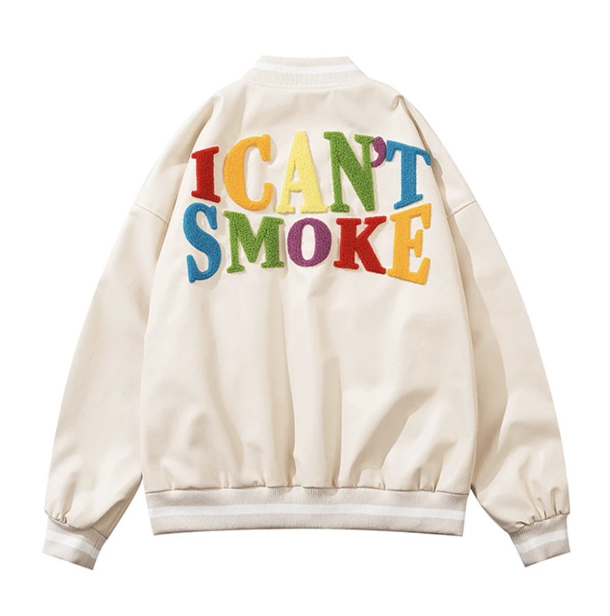 Blouson Bomber Vintage En Simili Cuir I CAN’T SMOKE 4 Blouson Bomber Vintage En Simili Cuir I CAN’T SMOKE – Image 4
