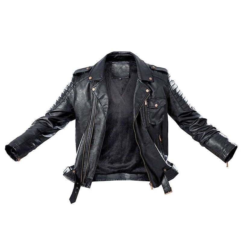 Blouson De Moto En Simili Cuir 6 Blouson De Moto En Simili Cuir – Image 6