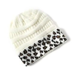 Bonnet Léopard Vintage Pour Femme -Vintage Soldes bonnet leopard vintage pour femme 2